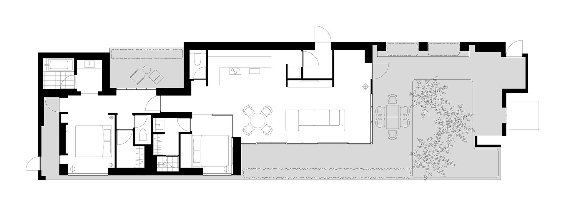ペントハウス スイート（最上階貸切／プライベートテラス／ラウンジアクセス付き／ミニバーフリー） 部屋14 | Southwest Grand Hotel