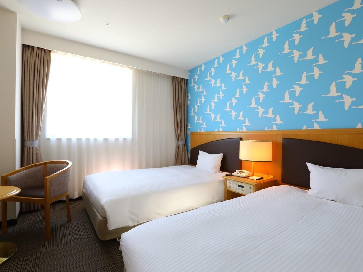 KOKO HOTEL 苫小牧【喫煙】スタンダードツイン／21～23平米／120cm幅×2台
