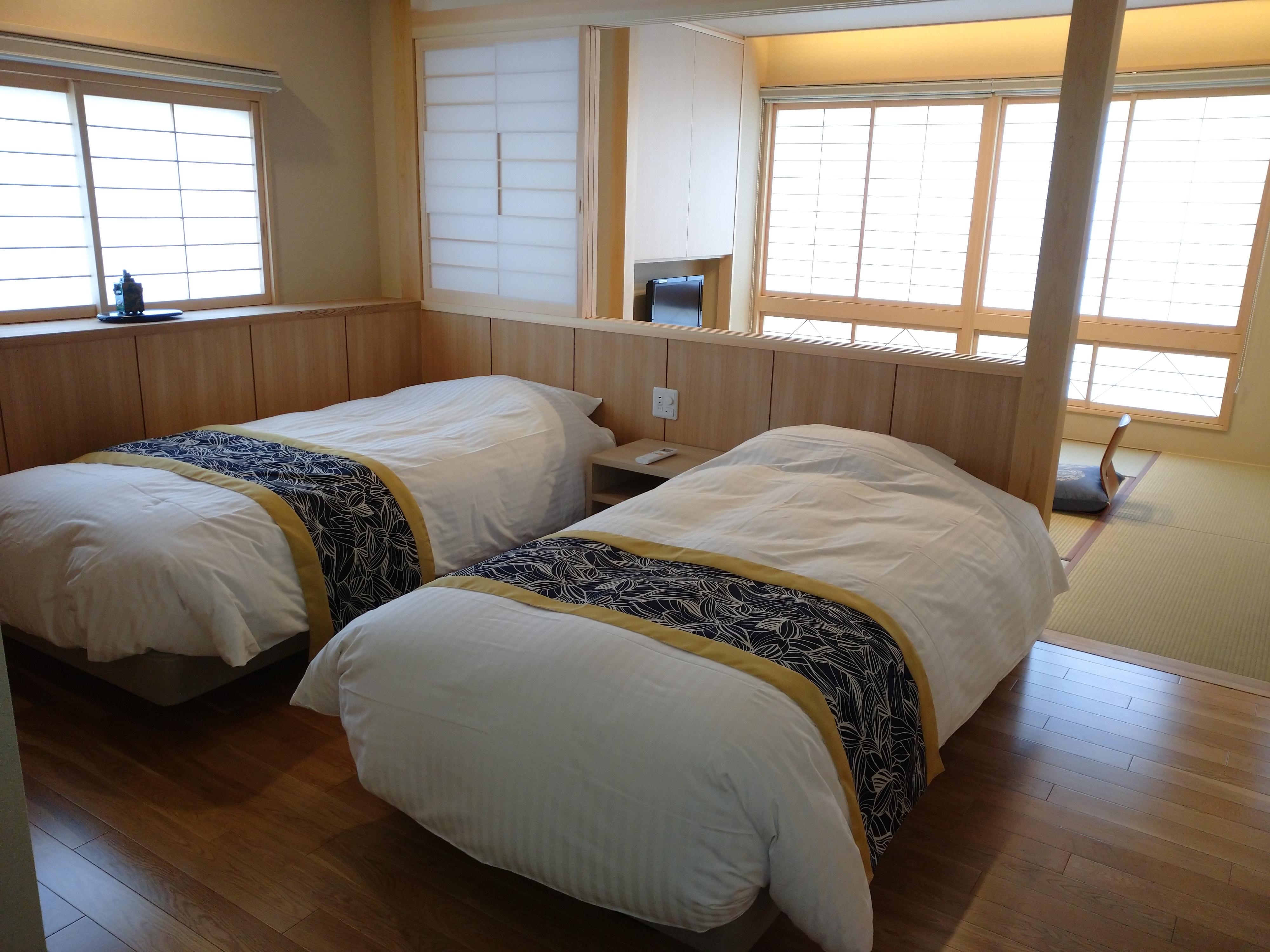 睦館■和洋室　デラックス　禁煙【温泉風呂付】＜ウォッシュトイレ＞