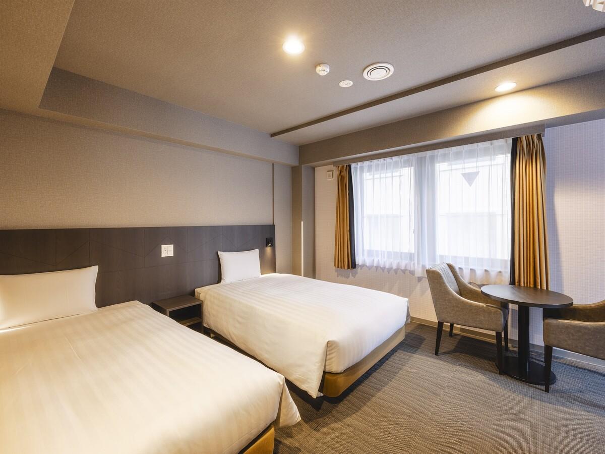 KOKO HOTEL 新橋御成門【禁煙】スタンダードツイン／22平米／120cm幅×2台