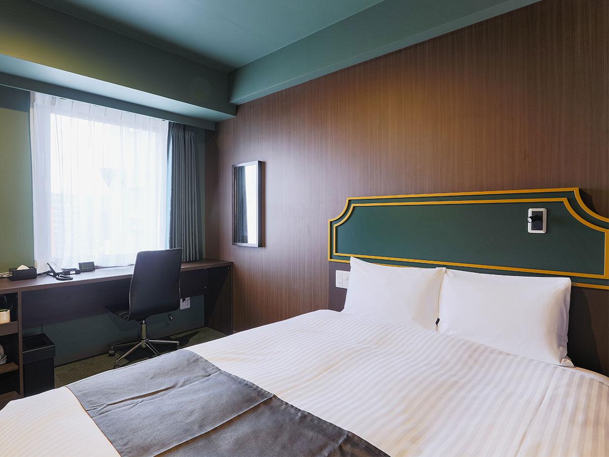 KOKO HOTEL 熊本上通【禁煙】スタンダードダブル／15平米／140cm幅×1台