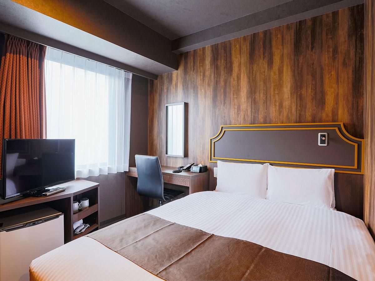 KOKO HOTEL 熊本上通【禁煙】スタンダードダブル／15平米／140cm幅×1台