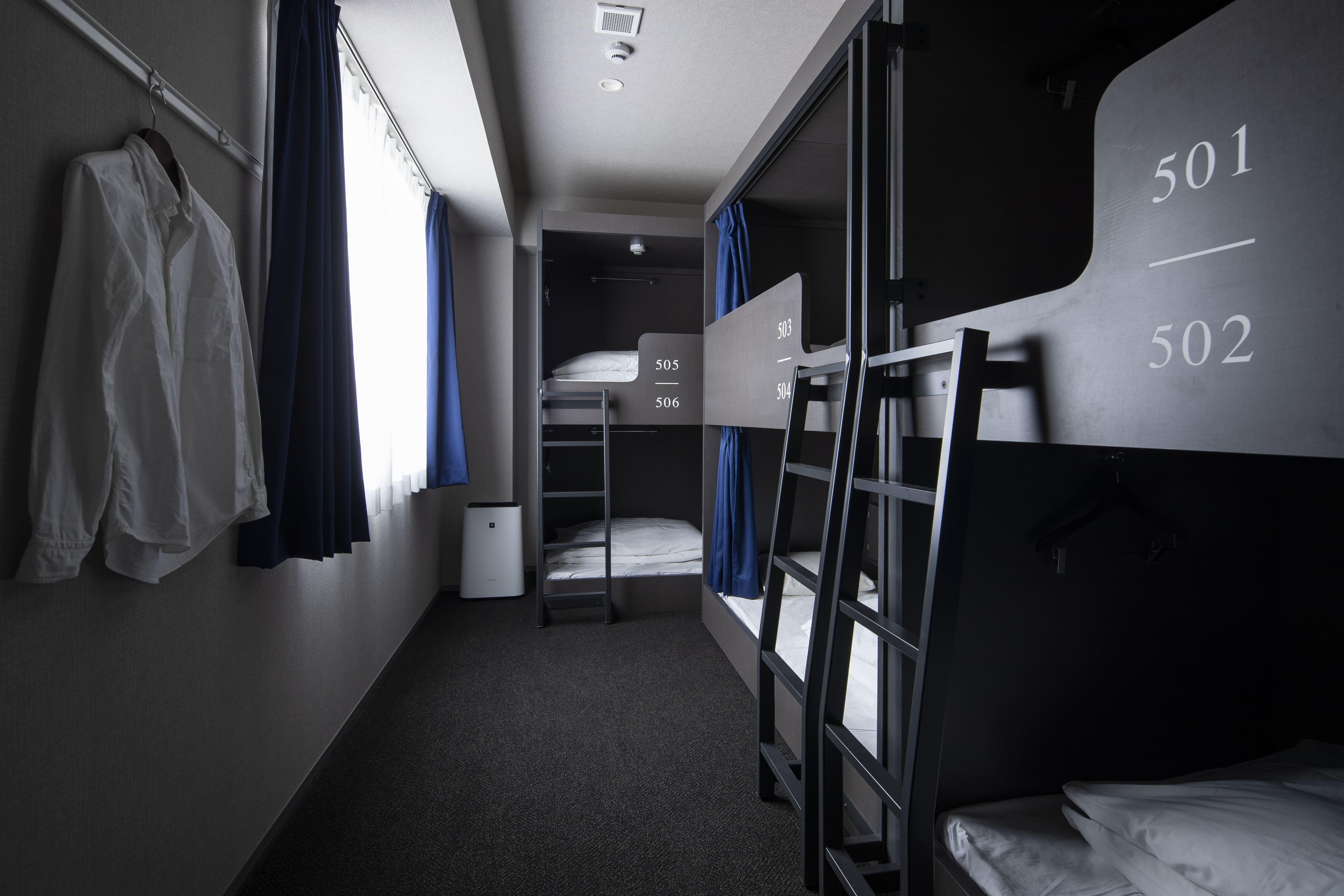 IMANO OSAKA SHINSAIBASHI HOSTEL【個室】グループルーム◆6名様定員(シャワー・トイレ共用)