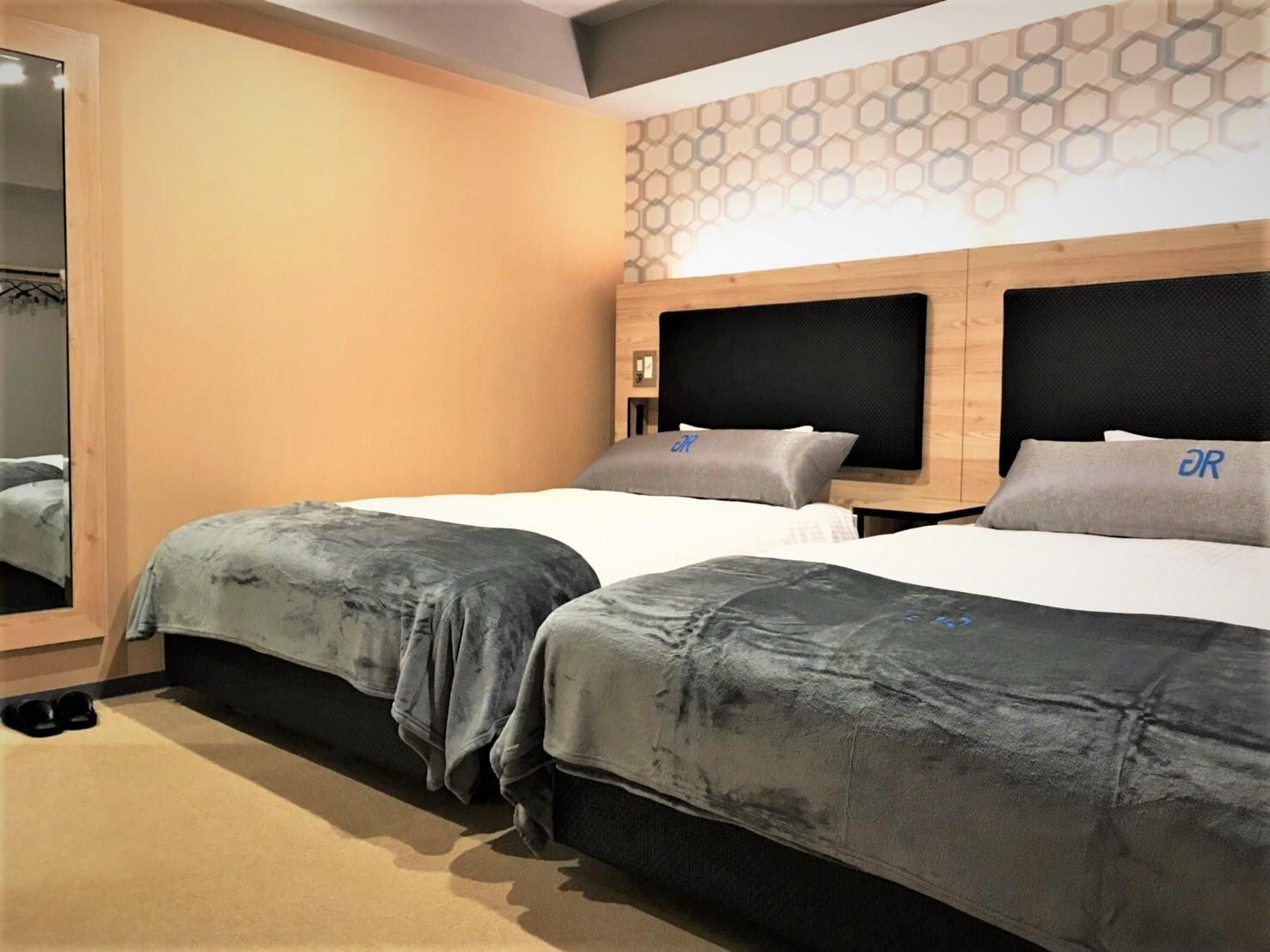 Green Rich Hotel & capsule Naha(Jinkou onsen・futamata no yu)Twin Room Smoking