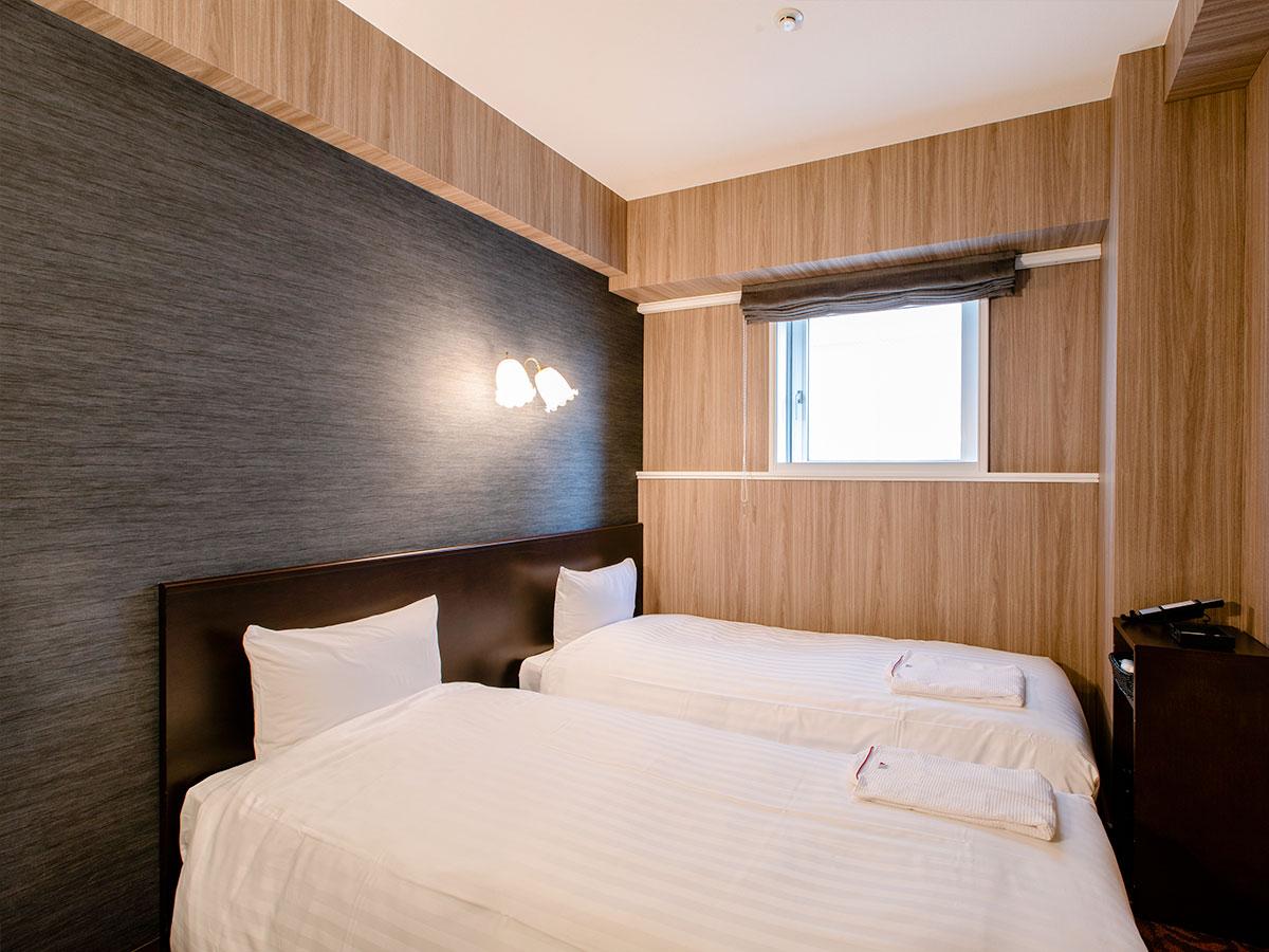 KOKO HOTEL 旭川駅前【禁煙】カジュアルツイン／15平米／80cm幅×2台