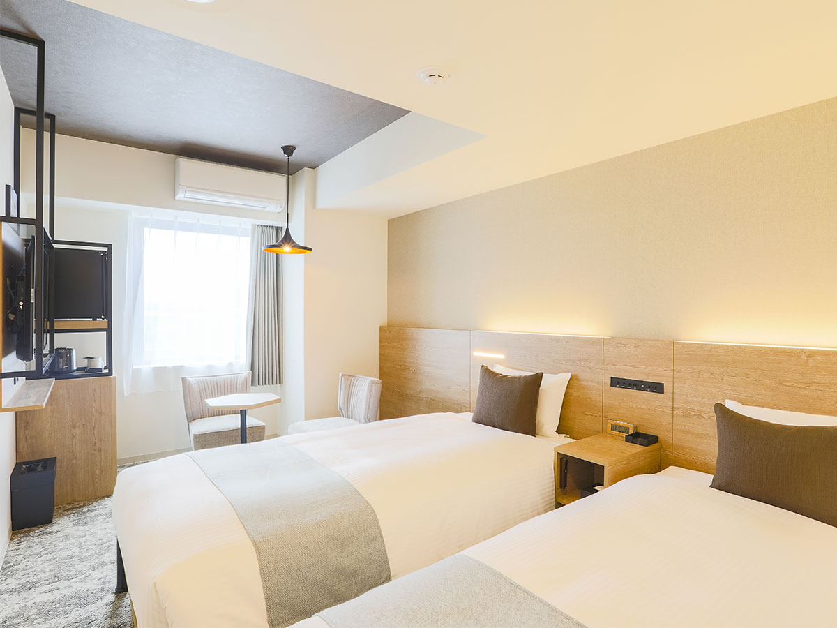 KOKO HOTEL 札幌すすきの【禁煙】モデレートツイン／26平米／110cm幅×2台