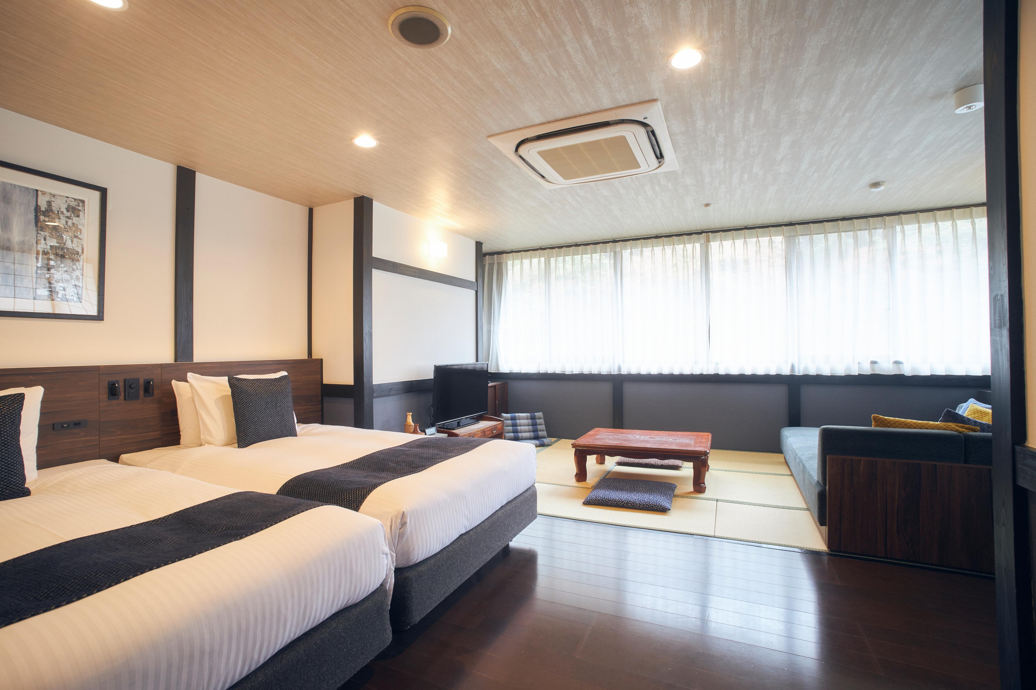 Onsen Guesthouse Tsutaya - HostelSemi-double Superior River view Non-Smoking