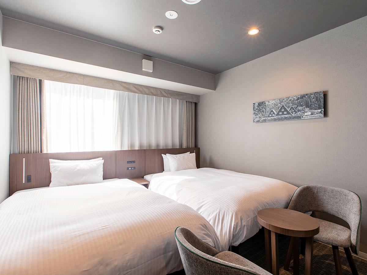 KOKO HOTEL 飛騨高山【禁煙】スーペリアツイン／18平米／120cm幅×2台
