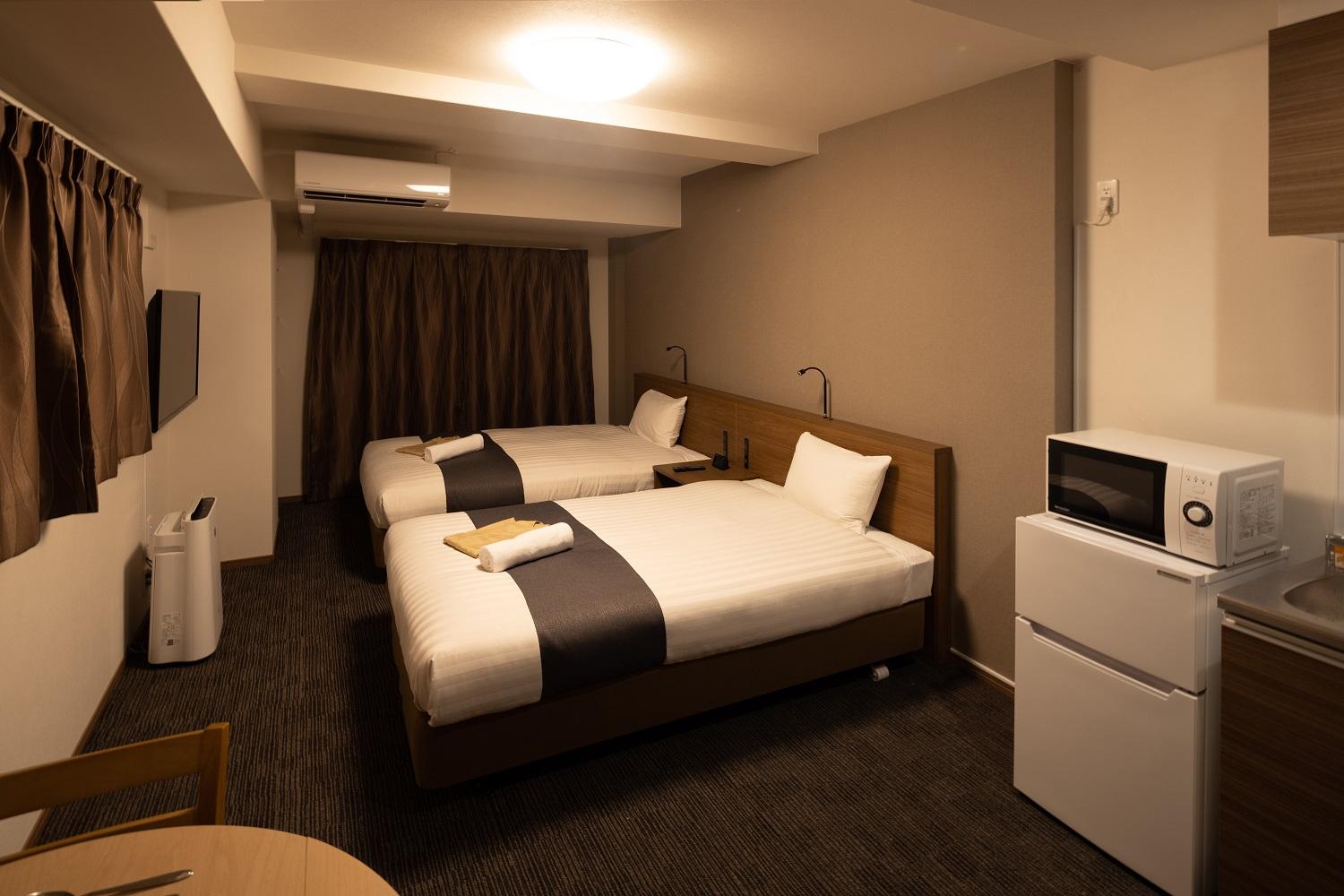 Coruscant Hotel 長崎駅 3【禁煙】スタンダードツイン　全室お風呂トイレ別・キッチン付