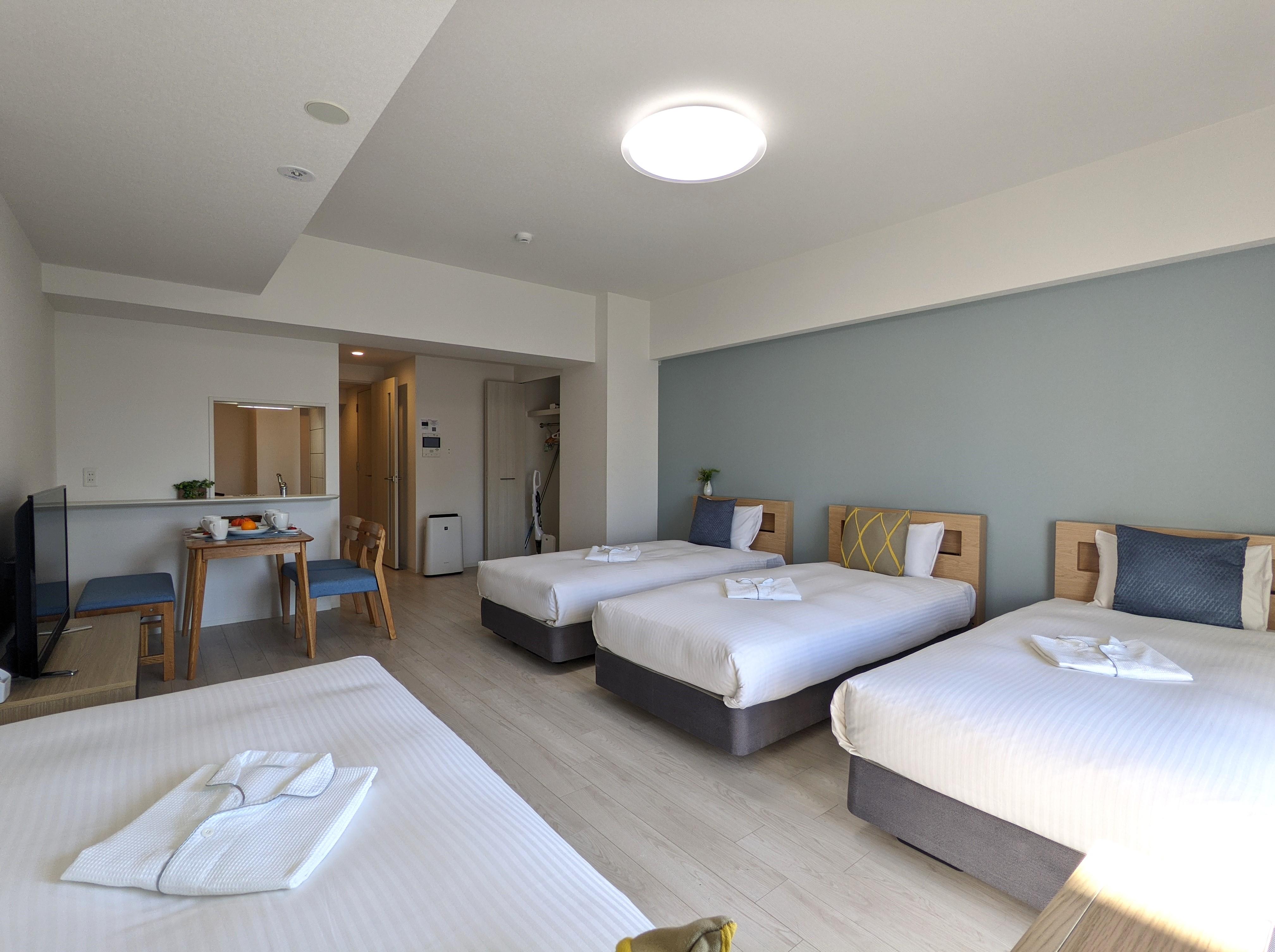 Esuriido Hotel Oosaka TsuruhashiQuad (4 beds) Standard Town view Non-Smoking