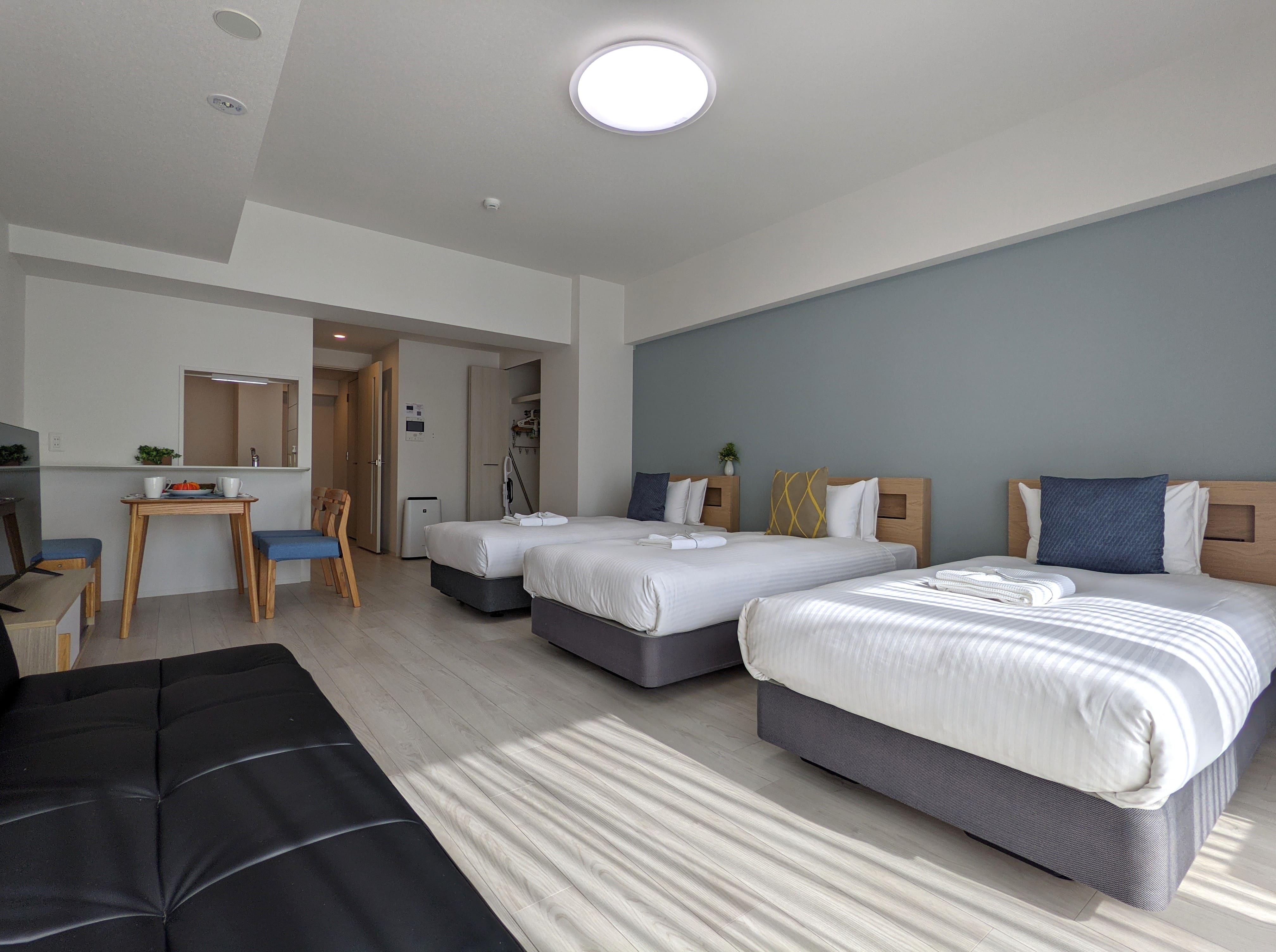 Esuriido Hotel Oosaka TsuruhashiQuad (4 beds) Standard Town view Non-Smoking