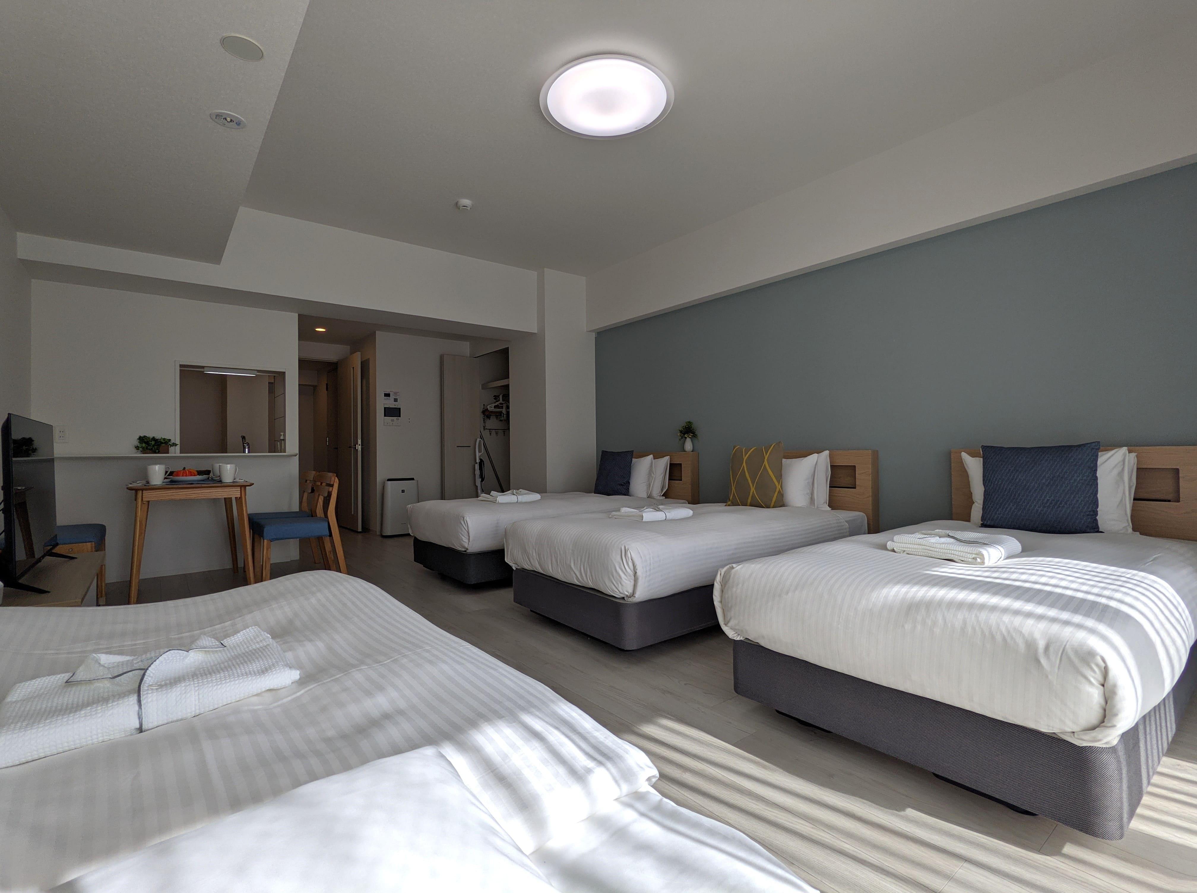 Esuriido Hotel Oosaka TsuruhashiQuad (4 beds) Standard Town view Non-Smoking