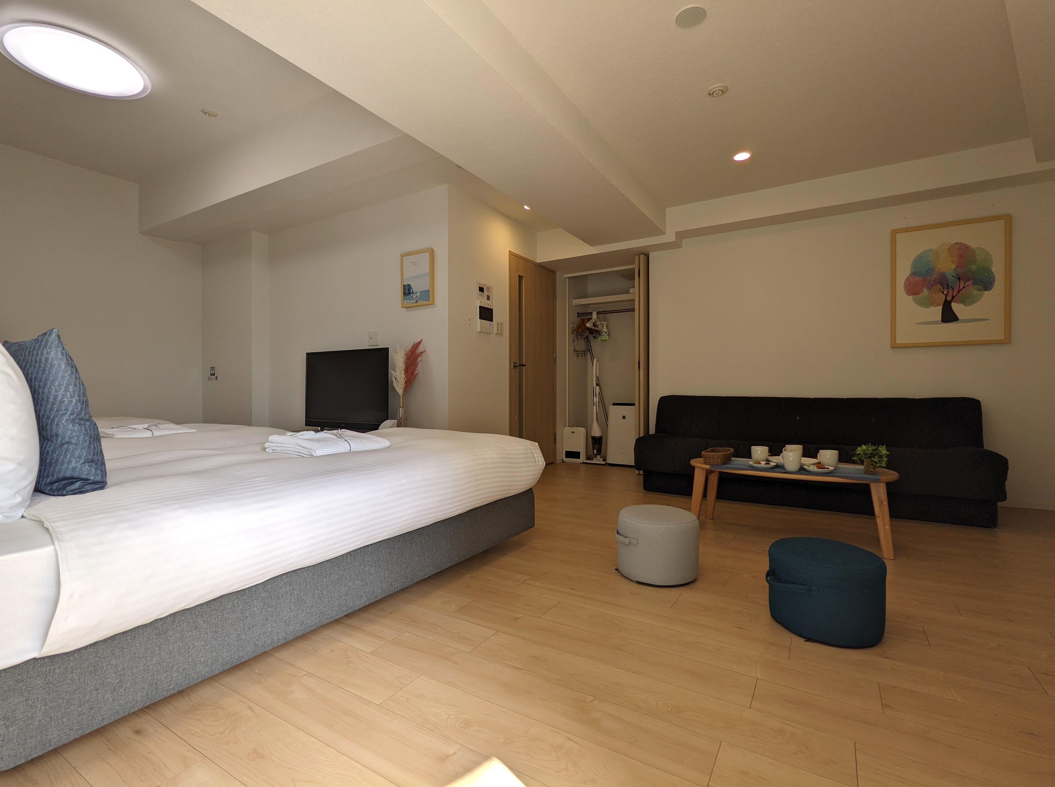 Esuriido Hotel Oosaka TsuruhashiQuad (4 beds) Standard Town view Non-Smoking