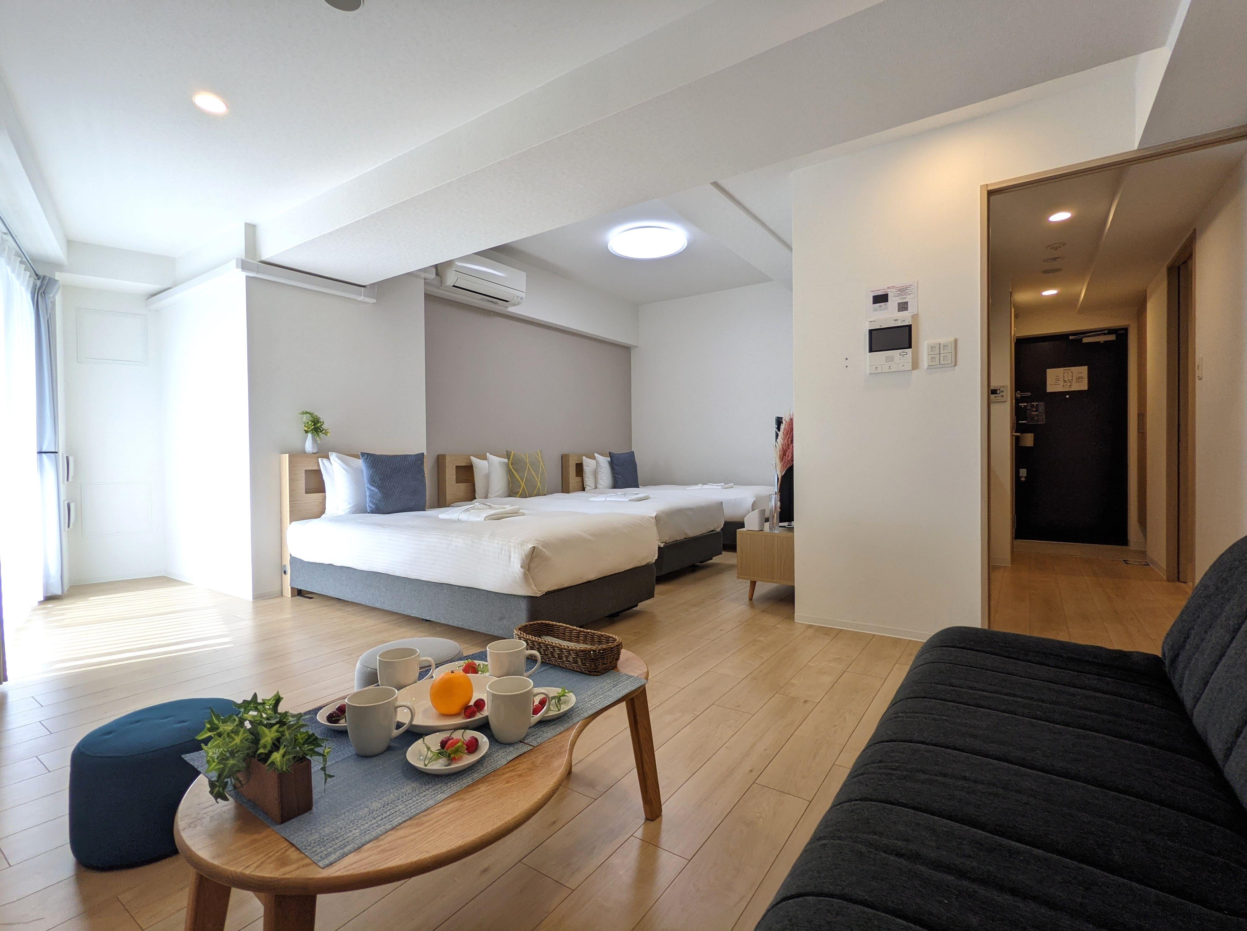 Esuriido Hotel Oosaka TsuruhashiQuad (4 beds) Standard Town view Non-Smoking
