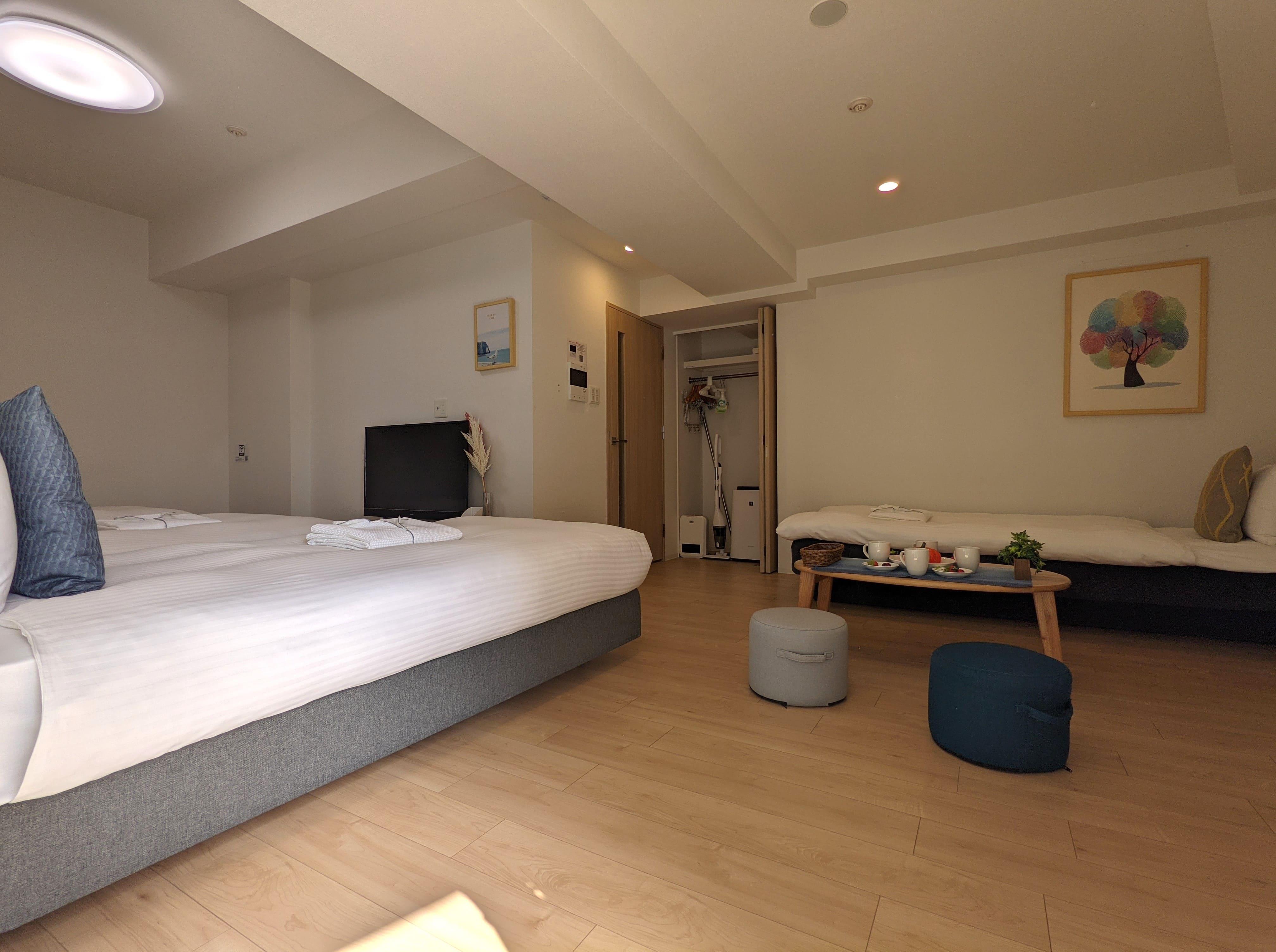 Esuriido Hotel Oosaka TsuruhashiQuad (4 beds) Standard Town view Non-Smoking