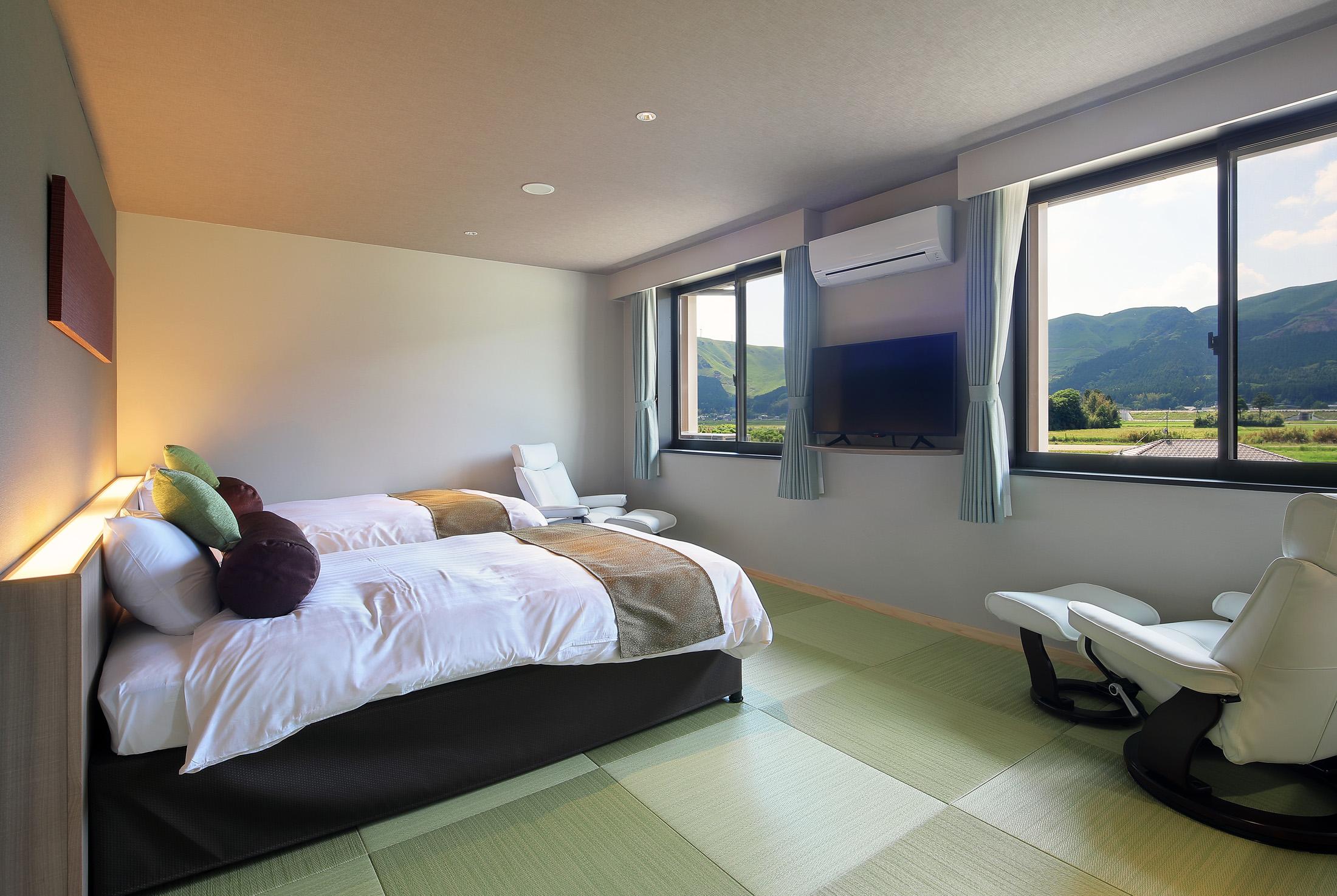 Aso Hakuun SansouTwin Room Superior Mountain view Non-Smoking